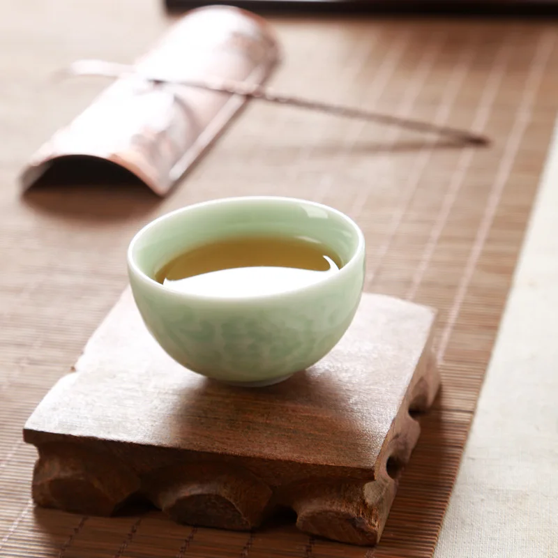 2 шт. деревянный коврик для чайной чашки подставка деревянная чайного горшка