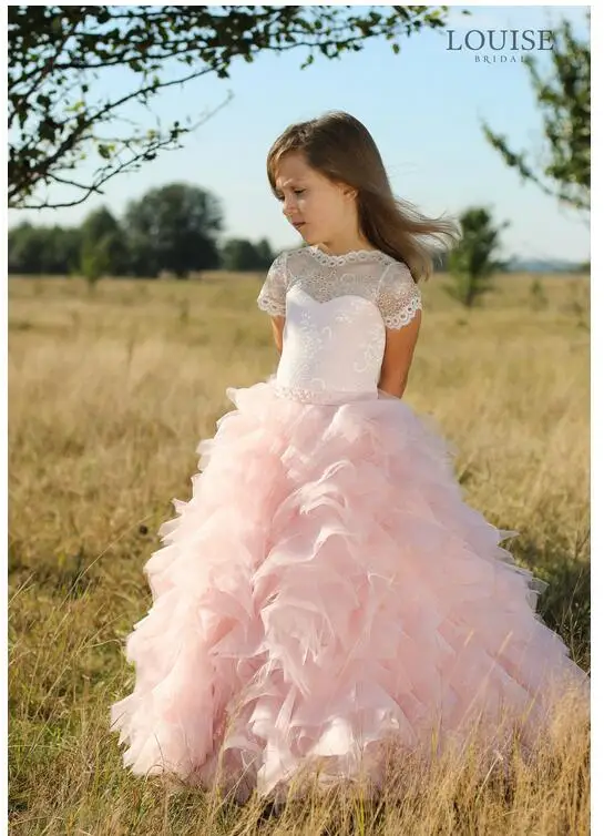 Для девочек торжественное платье 2017 платья принцессы для с цветочным рисунком