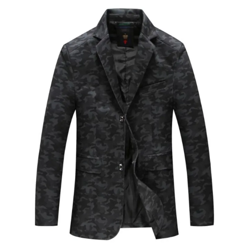 Блейзер с рисунком для мужчин повседневное куртки блейзеры Slim Fit Куртки модные