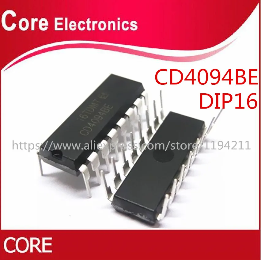 100 шт./лот CD4094BE CD4094 4094 DIP 16|Интегральные схемы| |