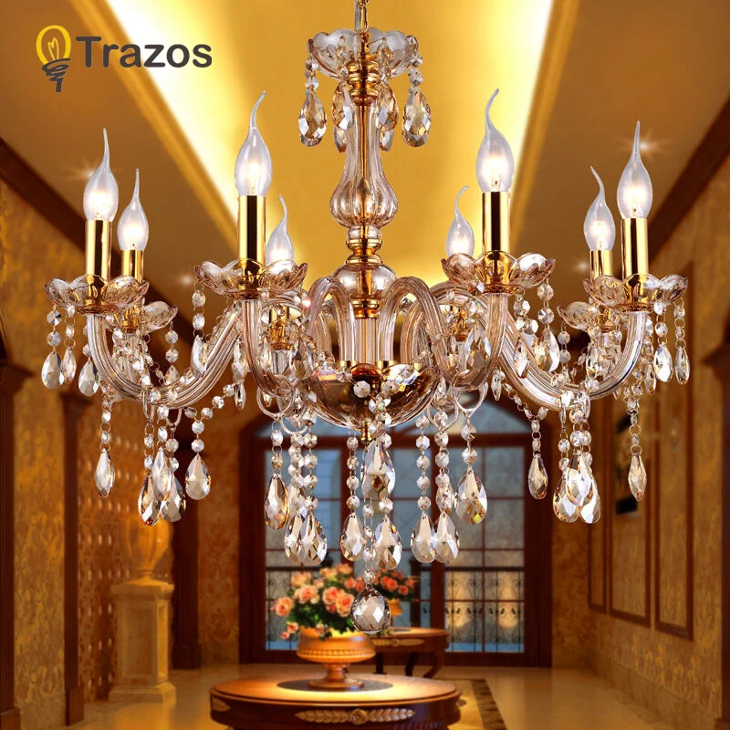 Crystal Ceiling Chandelier Home For Living Dining Room Lamp Indoor Home Decoration Bedroom Lights Crystal LED Lamp