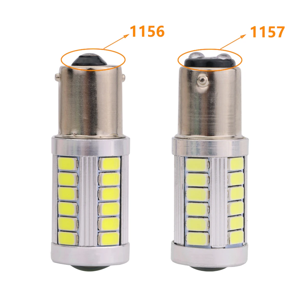 Carsty 2 шт. стробоскоп P21W BA15S 1156 BAY15D 1157 33 Smd led 5630 5730 автомобильные тормозные лампы