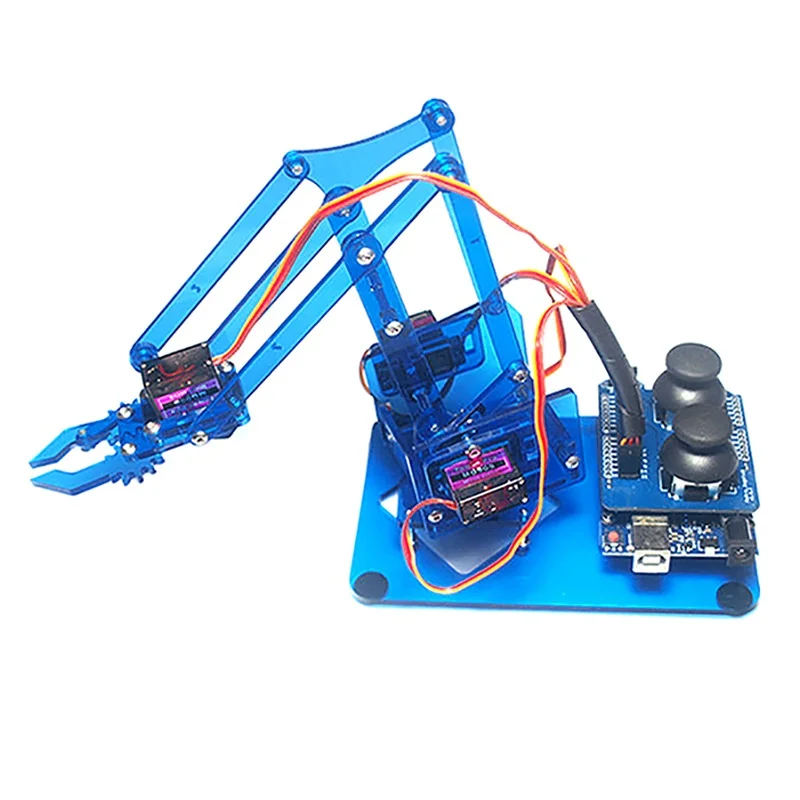 Лучшая сделка Mearm DIY 4DOF для Arduino Robot Arm 4 оси вращающийся комплект с джойстиком