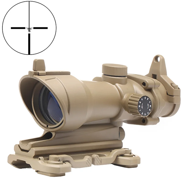 Aim Acog 4X32 оптический прицел красно Зеленая Сетка с QD креплением Снайперский