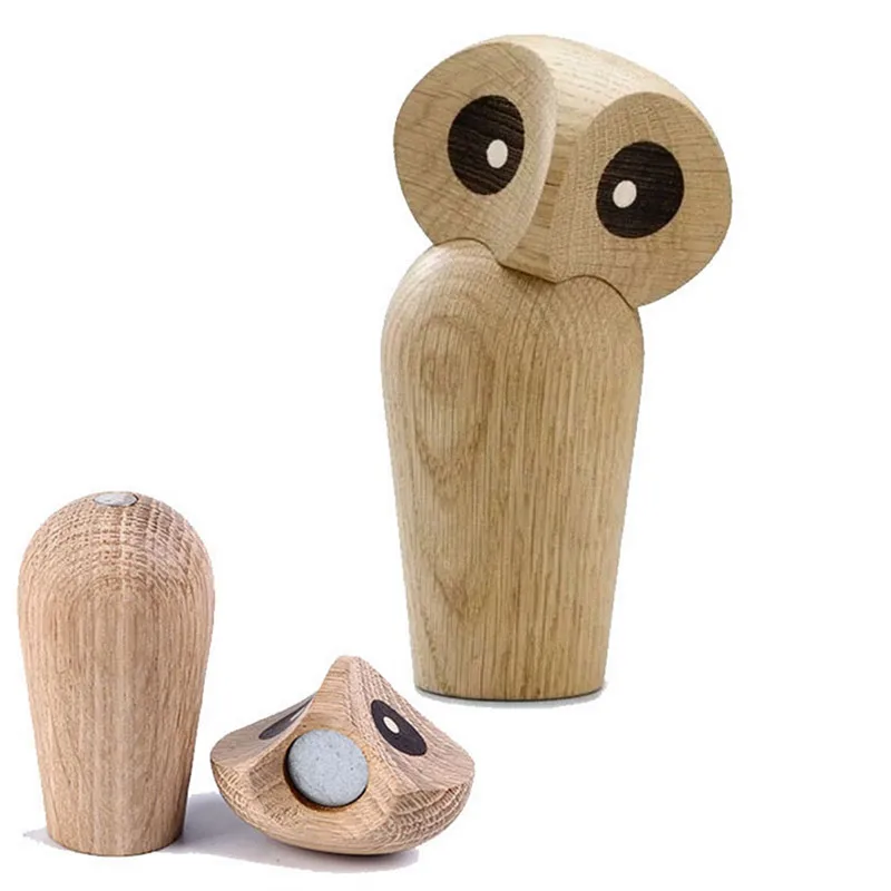 Скандинавский дизайн животные Прекрасный деревянный слон Сова миниатюрный