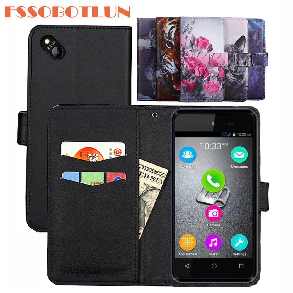 

Чехол FSSOBOTLUN 9 цветов для Micromax Bolt D303, чехол из искусственной кожи в стиле ретро, флип-чехол, магнитный модный чехол-кошелек, чехол с подставкой ...