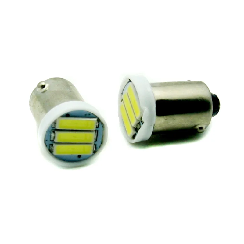 Новые поступления! 2 шт./лот BA9S 7014 7020 3SMD чистый белый светодиодный зазор | Сигнальная лампа -32739989077