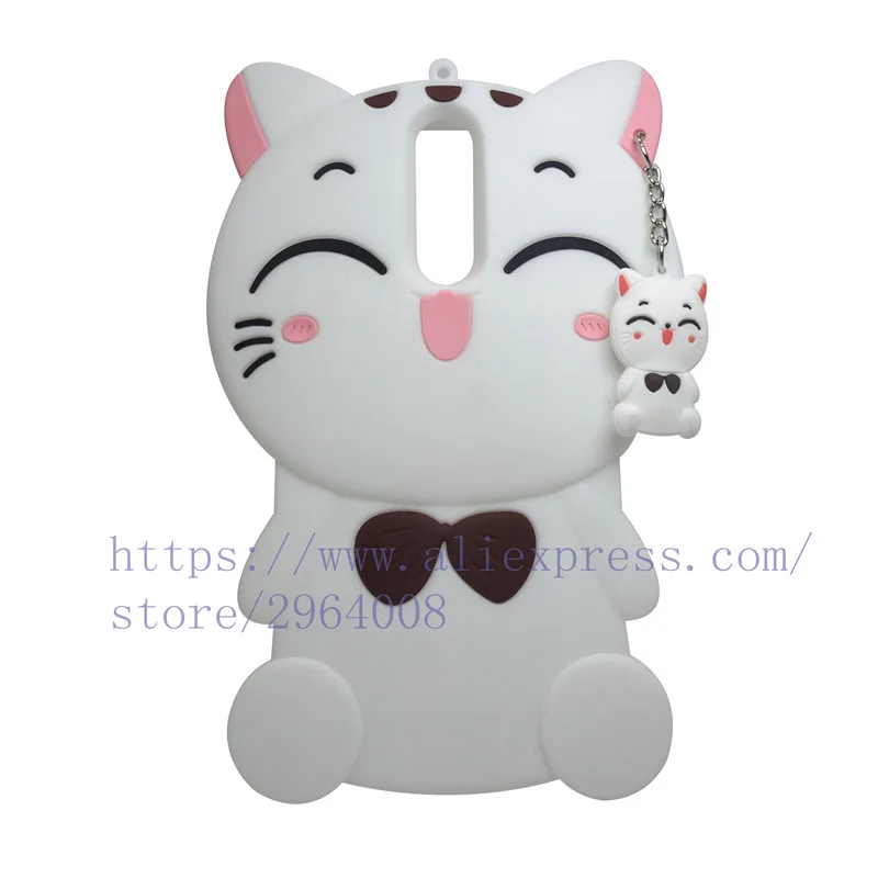 TRISEOLY для Nokia 6 силиконовый чехол Fundas 3D с изображением из мультфильма Lucky Cat Чехол