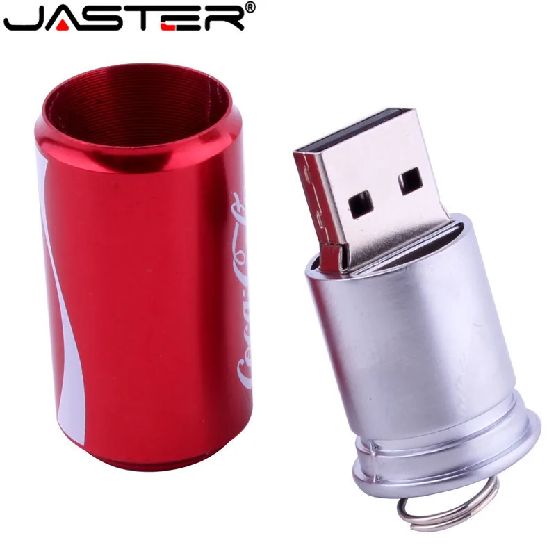 Новый креативный флеш накопитель JASTER 4 Гб 2 0 8 ГБ 16 32 64 банка для пива колы напитков