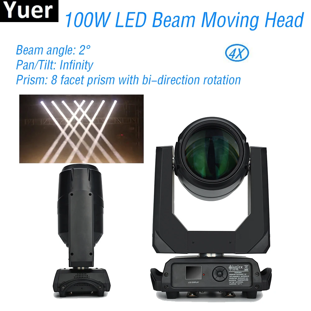 comprar Nova 100 W LEVOU Feixe De Luz Em Movimento Da Cabeça DMX512 Festa DJ Discoteca Equipamentos De Controle De Som Luzes Piscando Dance Club Stage Cabeça Em Movimento
