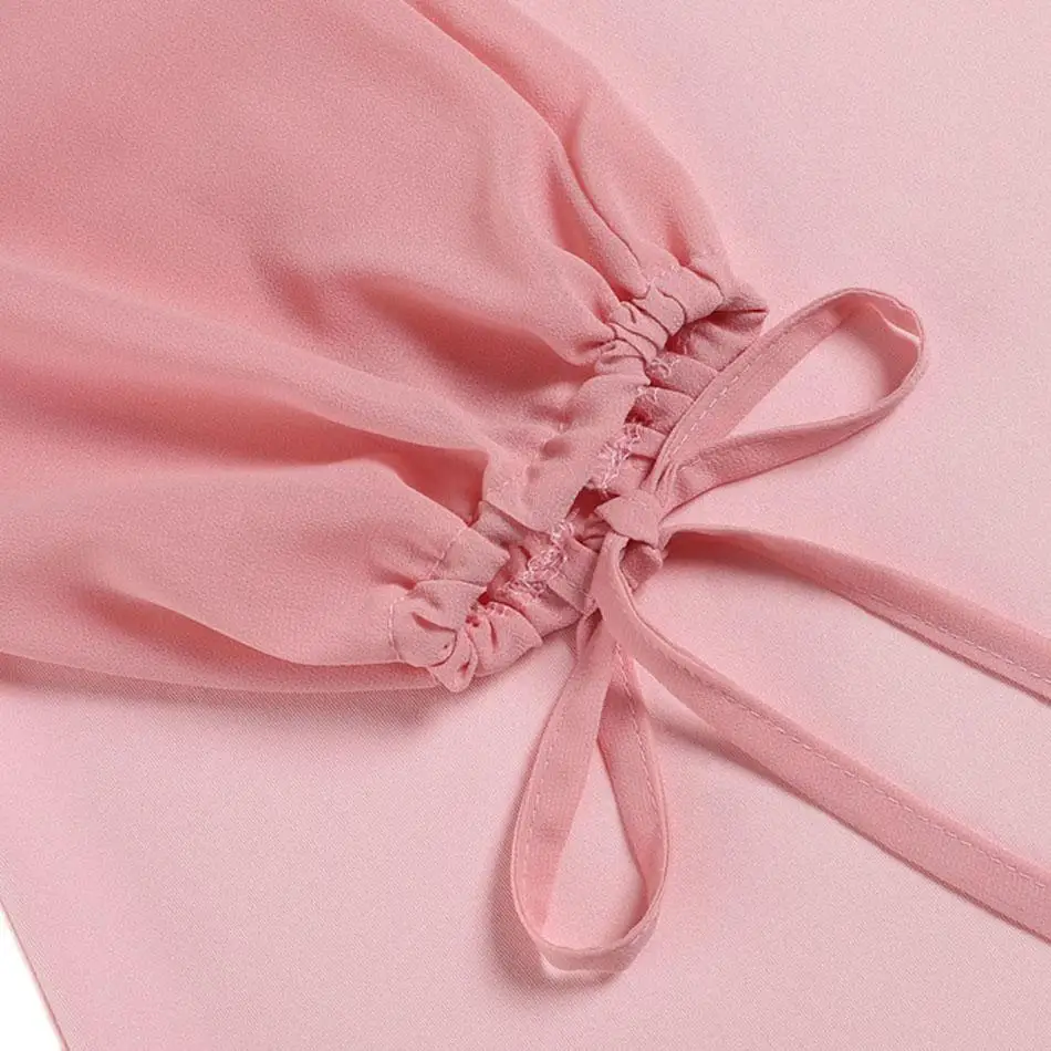 Women V-Neck Chiffon Sleeve Patchwork Jersey Sexy Above Knee Casual Party Long Solid Dress | Женская одежда