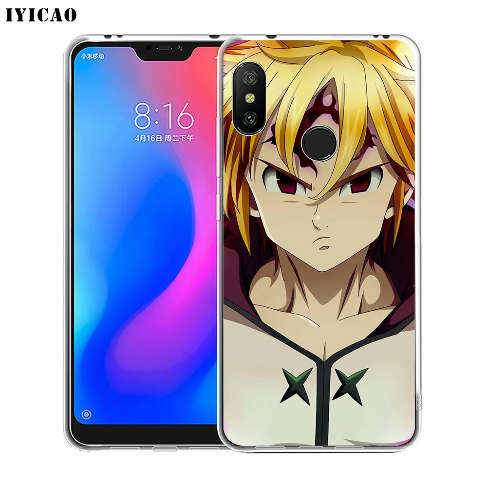 Мягкий силиконовый чехол для телефона IYICAO Meliodas Seven Deadly Sins Xiaomi Redmi 4A 5A 6A Note 7 6 5 Pro Plus 4X