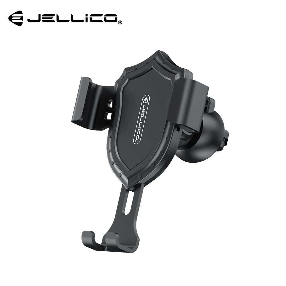 Black Jellico Автомобильный держатель для телефона, гравитационная подставка, держатель для мобильного телефона в машину, держатель для телефона, подставка для samsung, Xiaomi, без магнита - Цвет: Black