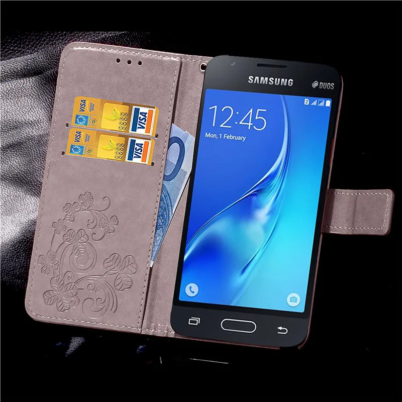 Роскошный чехол из искусственной кожи для samsung Galaxy J1 Mini J105 J105H 2016 SM Nxt Duos откидная