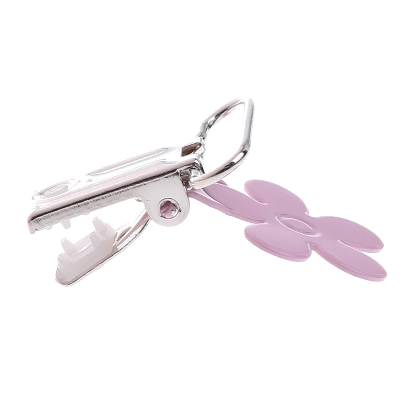 5 шт. новые детские зажимы для пустышки металлические вставки в виде цветка