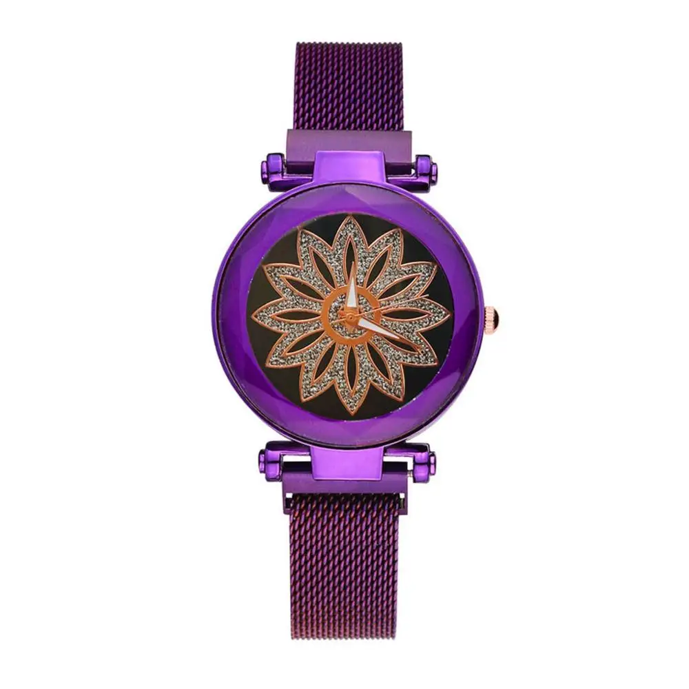 Новый 2019 модный Клевер на удачу женские часы кварцевые сетчатые наручные из