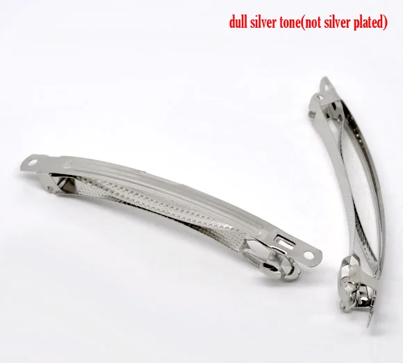 DoreenBeads 10 серебристых французских заколки пряжки для волос 10x0 7 см (B11523) yiwu|jewelry