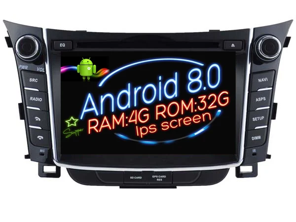 Ips экран Android 8 0 автомобильный Dvd Navi плеер для HYUNDAI i30 2011 2012 2013 gps авто стерео аудио