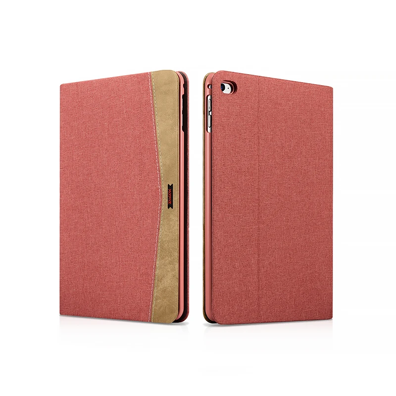 (Красный) XOOMZ Бренд Чехол для iPad mini 4 простая ткань + PC Folio Case Erudition Складная