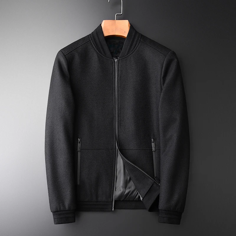 Minglu протектор шерстяная мужская куртка роскошный вид толстая подошва