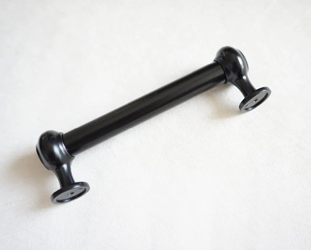 Черная ручка для кухонного шкафа выдвижные ручки ящиков комод ручки/Ретро