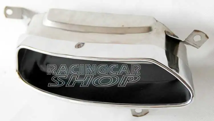 Неокрашенный W12 Стиль задний диффузор выхлопные наконечники глушитель Конец для