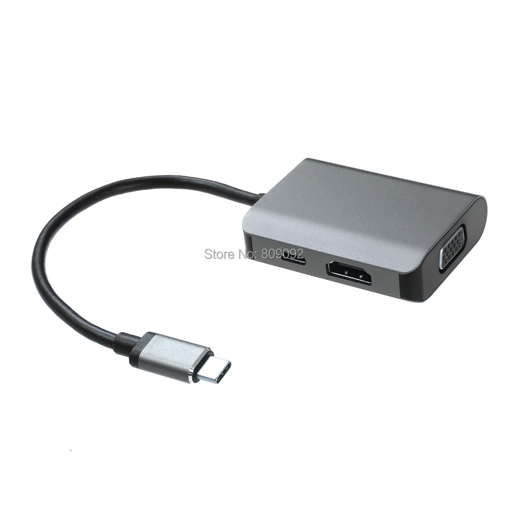 Многофункциональный USB 3 1 Тип C к HDMI/VGA/USB в адаптер донгл док станция видео