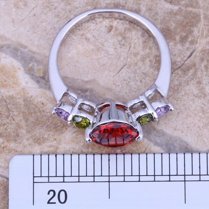 Разноцветное модное кольцо с гальваническим покрытием Размер 6 / 7 8 9 R0107|ring size|ring