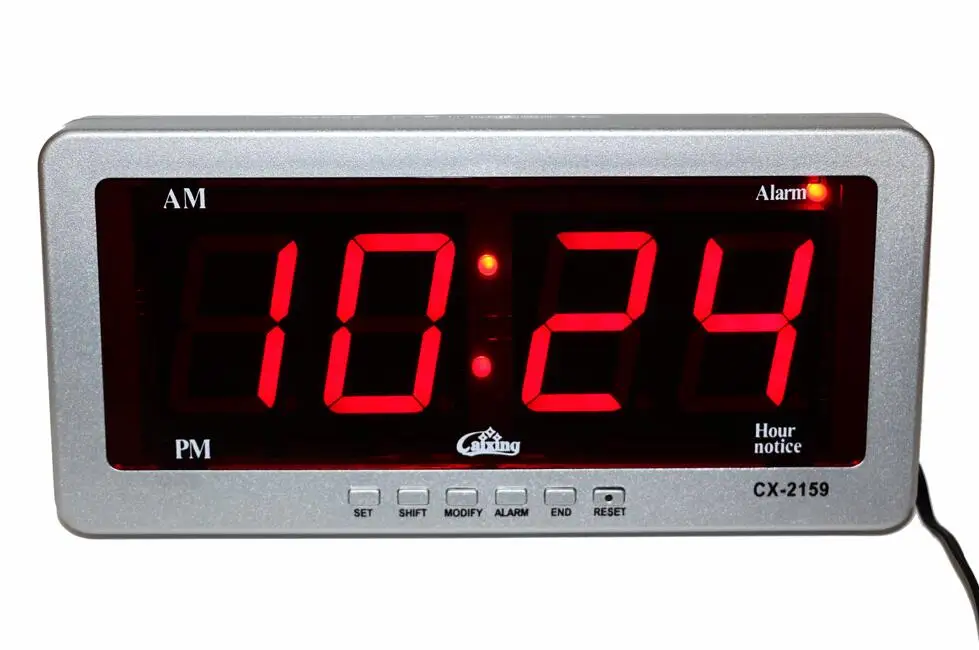 Normal Time Display Светодиодный настенный цифровой будильник, электронные будильники с температурным календарем, датой, неделей, большими цифрами для дома и офиса - Цвет: Normal Time Display