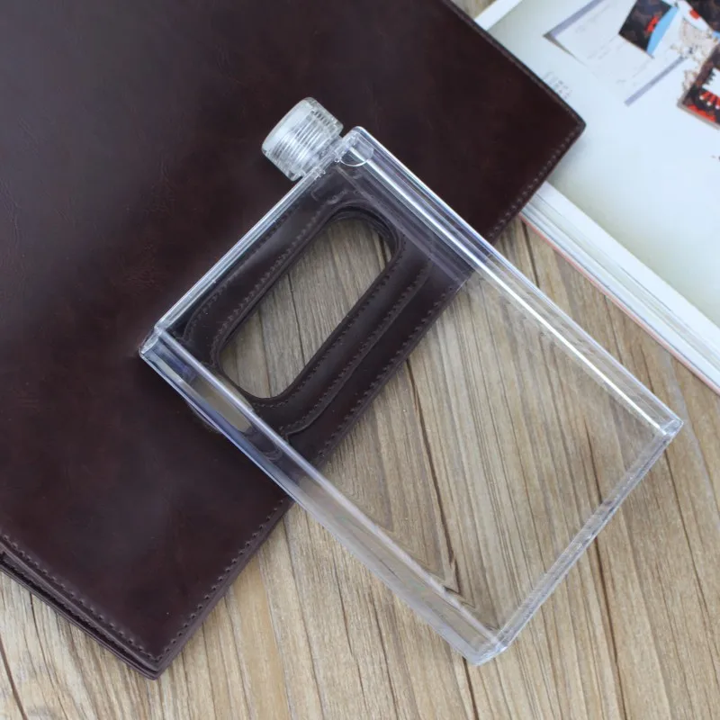 Новый A5 ноутбук 450 мл бумаги квадратная плоская фляга для воды творческий