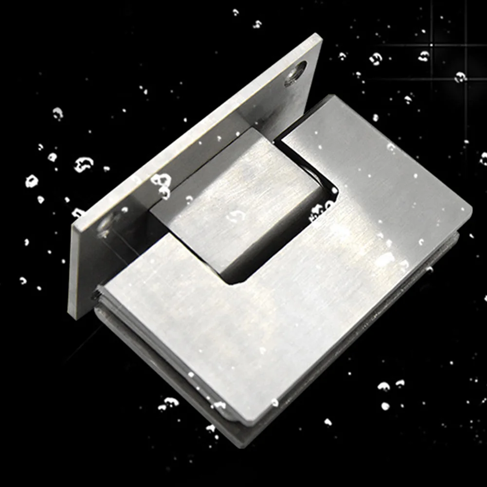 2 шт. хромированный зажим для двери из нержавеющей стали прочный 90 градусов стеклянный зажим дверная фурнитура дверной зажим Кронштейн Бескаркасный душ#05