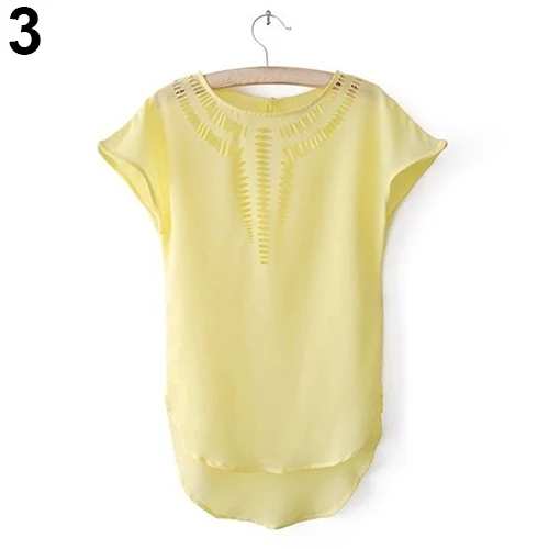 Женские Летние Случайные Свободные Выдалбливают Форме Крыла Летучей Мыши Рукав