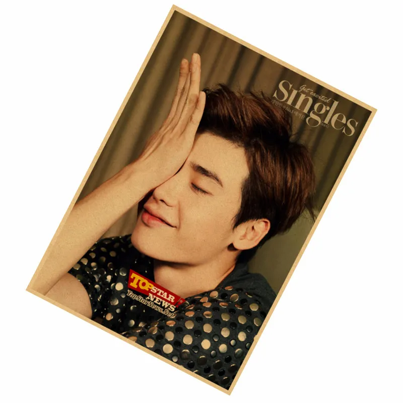 Leejongсук девушки как Корея популярная модель актера плакат из крафт бумаги