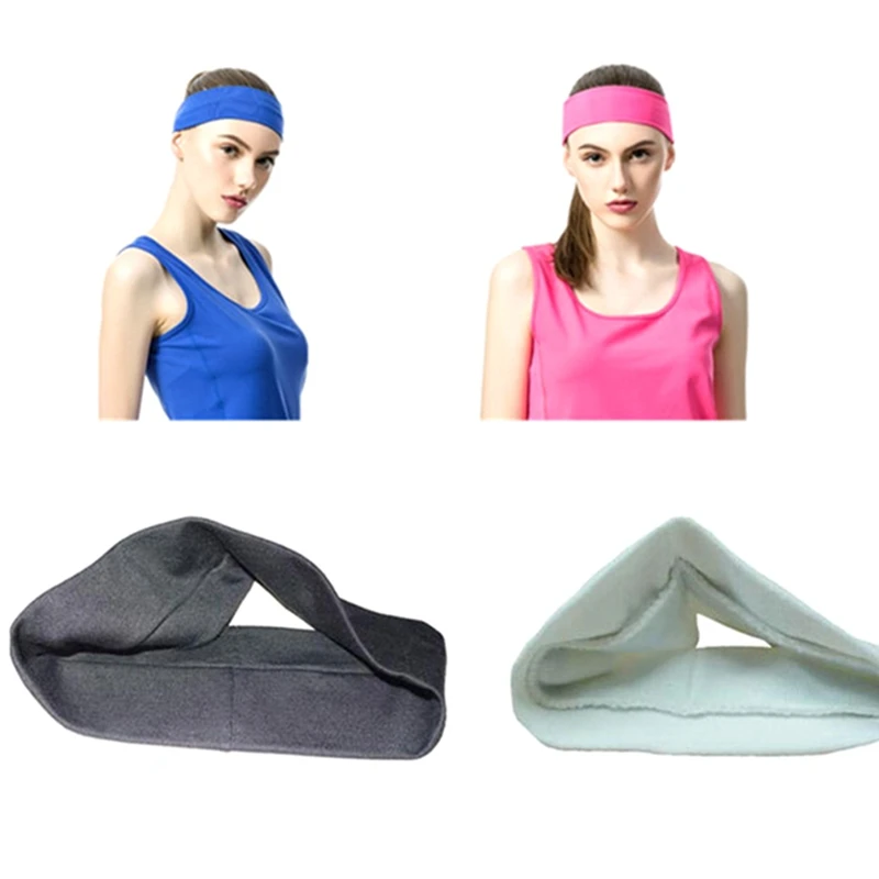Повязка на голову для йоги эластичная дышащая Повязка На Голову Sweatband Wicking Athletic Hair Band для бега для велосипеда и уличных видов спорта Новинка