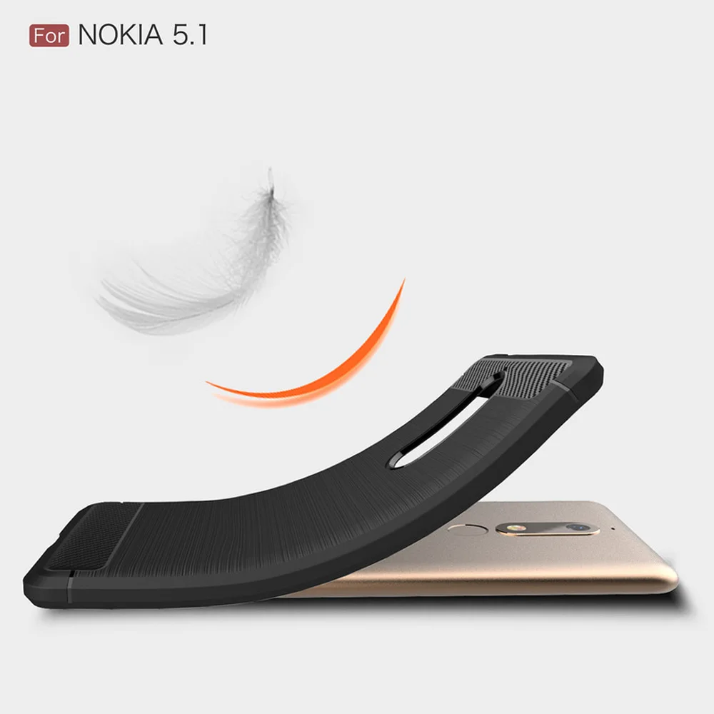 Ударопрочный полный Чехол для Nokia 5 1 2018 бампер чехол TA-1088 TA-1081 TA-1075 текстура