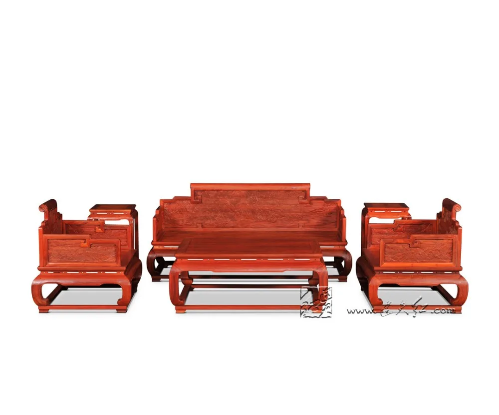 Мебель для гостиной наборы диванов столы из розового дерева с престолом массива