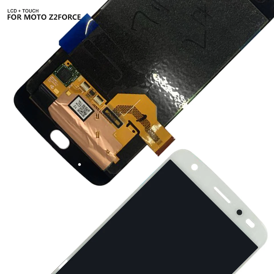 Оригинальный ЖК дисплей для Motorola MOTO Z2 Force XT1789 01 / 04 дигитайзер сенсорный экран в