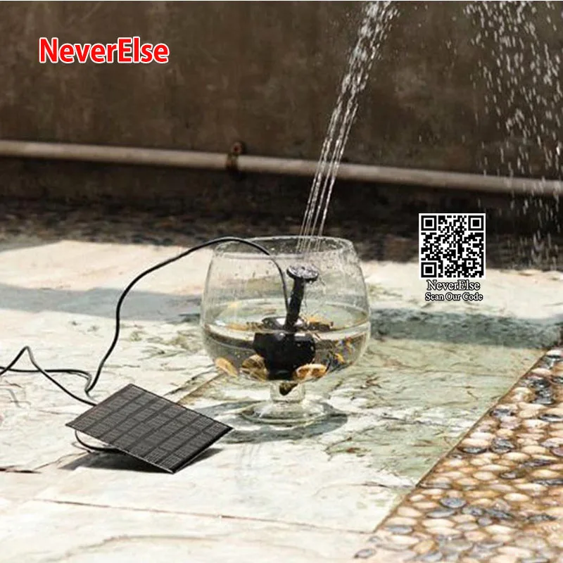 3 вида водяных фонтанов с солнечной панелью садовые водопады набор для полива