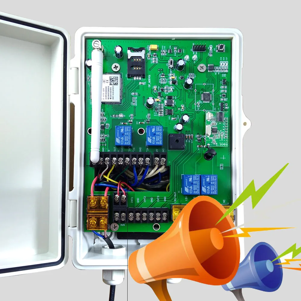 GSM HORN 3G/GSMCommunity сигнал тревоги соседство SMS и DC12V сирена стробоскоп выход|Комплекты