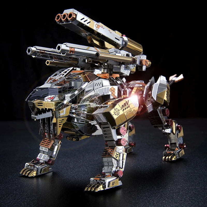 Voltron робот Скорпион лев собака DIY 3D Сборная модель стальной Металл шарнир