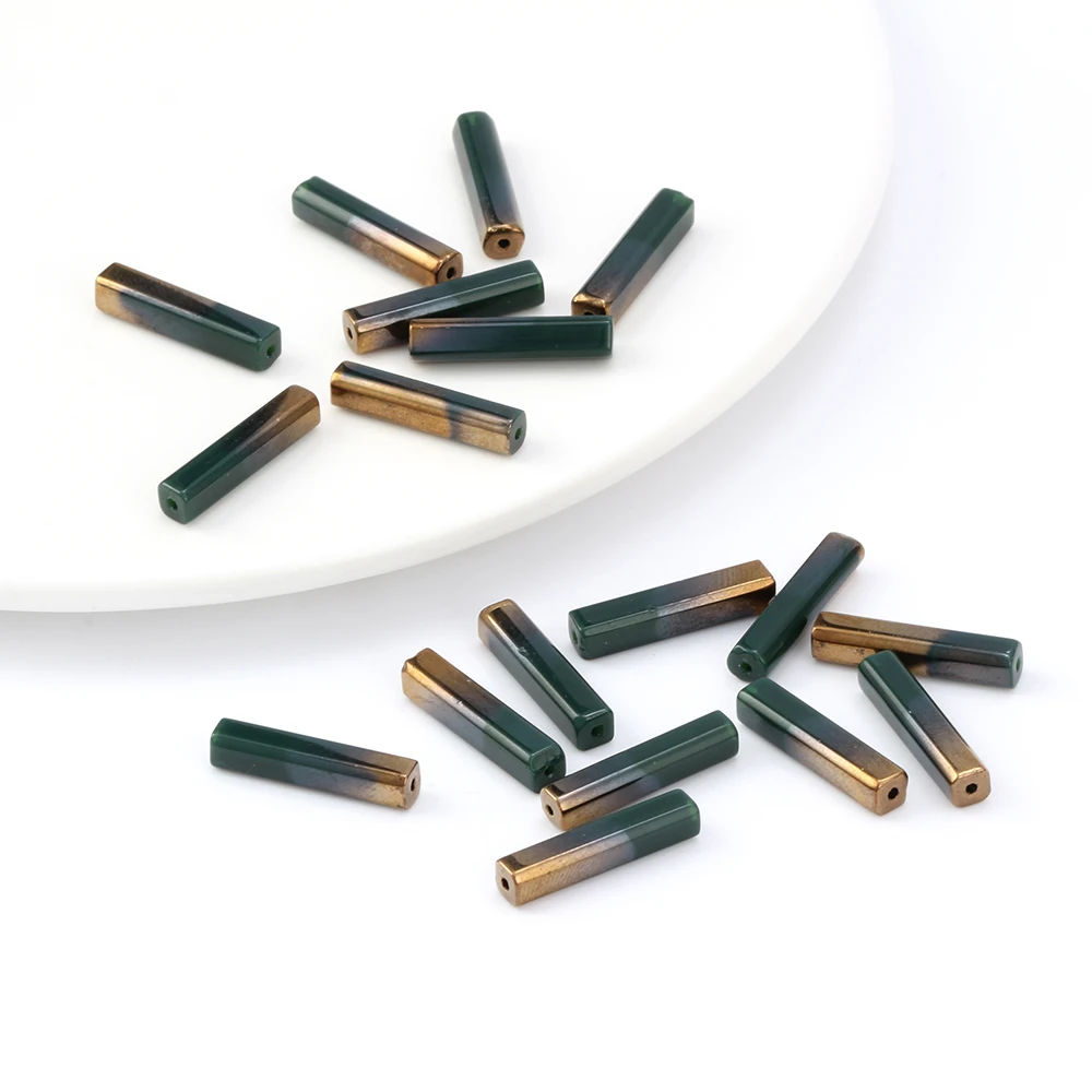 MEIBEADS 20 шт./лот цветные тонкие прямоугольные бусины для женщин Diy бусы браслет