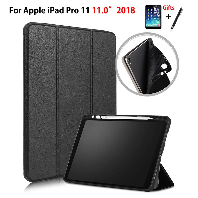 Чехол для iPad Pro 11 дюймов (2018 дюйма) умный чехол с держателем карандашей 2018
