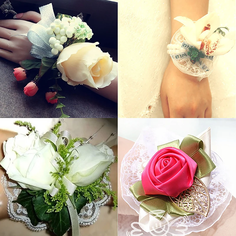 Браслеты с искусственным жемчугом Свадебный корсаж для невесты подружки сестры