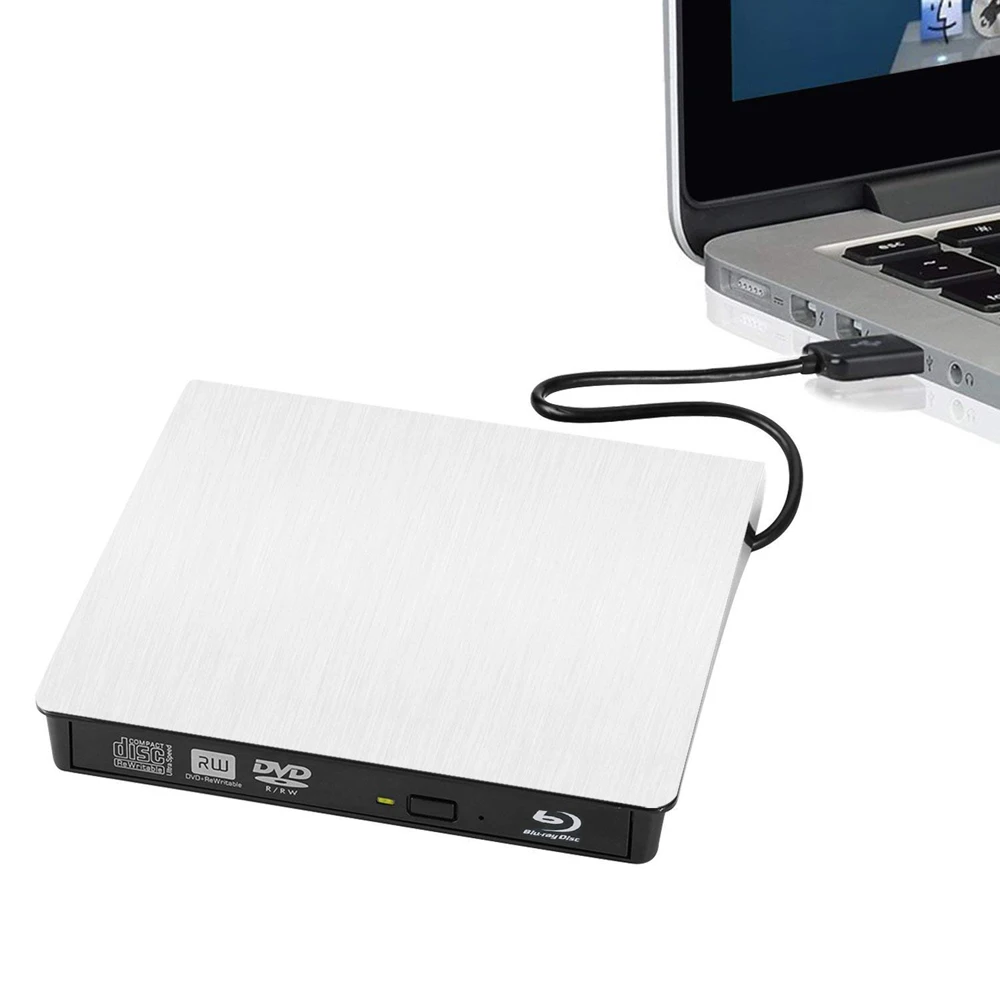 Blu Ray плеер USB 3 0 Внешний Оптический привод DVD горелка BD ROM портативный для Asus Samsung Acer