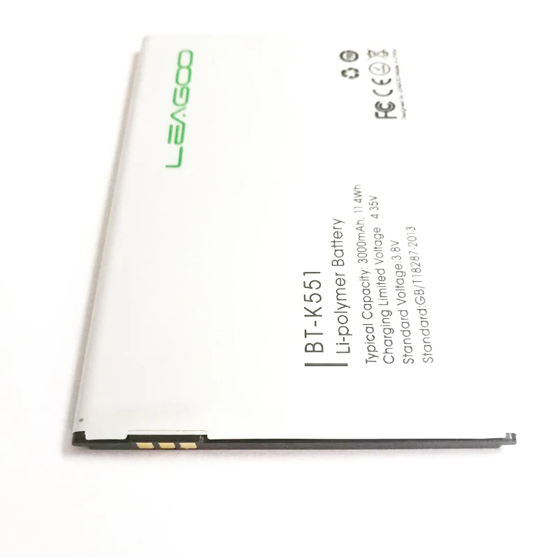 Оригинальный Сменный аккумулятор для LEAGOO Alfa 1 BTK551 BT K551 / KZEN REX R2 3000 мАч на мобильный
