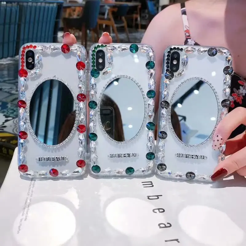 XINGDUO горячая Распродажа шикарный макияж зеркальный чехол для iphone X XS XR MAX