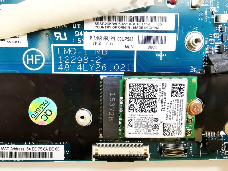 Оригинальный Для Lenovo X1C Материнская плата ноутбука I7-4600U 8 Гб 12298-2 48.4LY26.021 PN