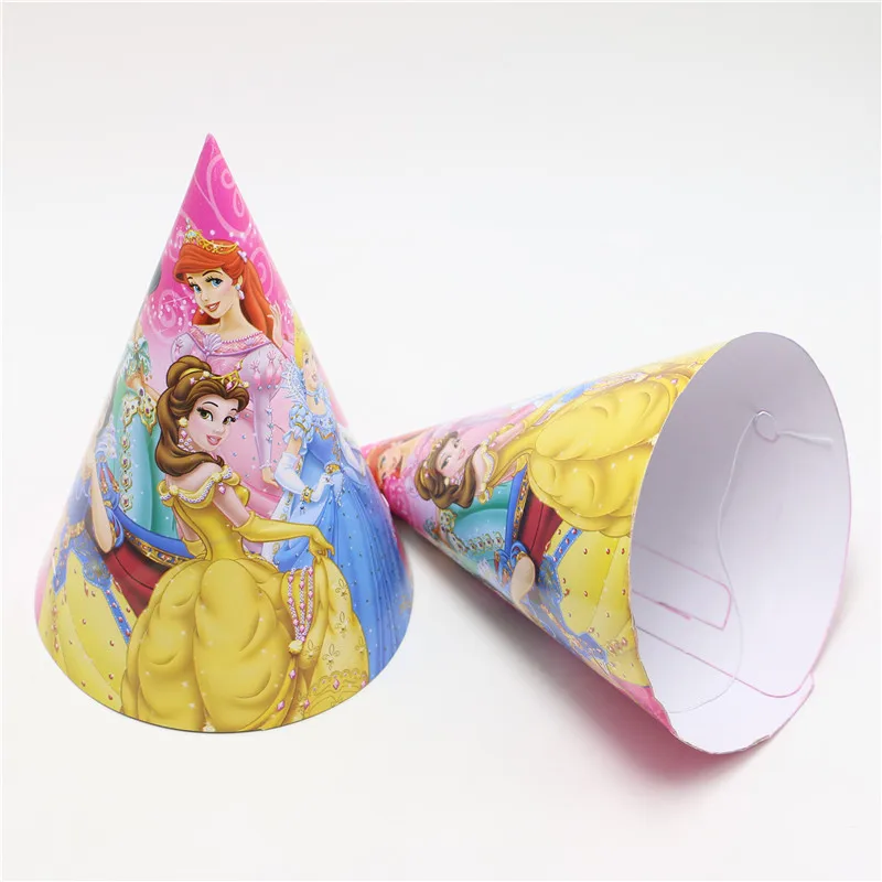 Прекрасный PrincessTalented Мультфильм Тема Девушка Дети Партия Бумаги Cap/Hat День