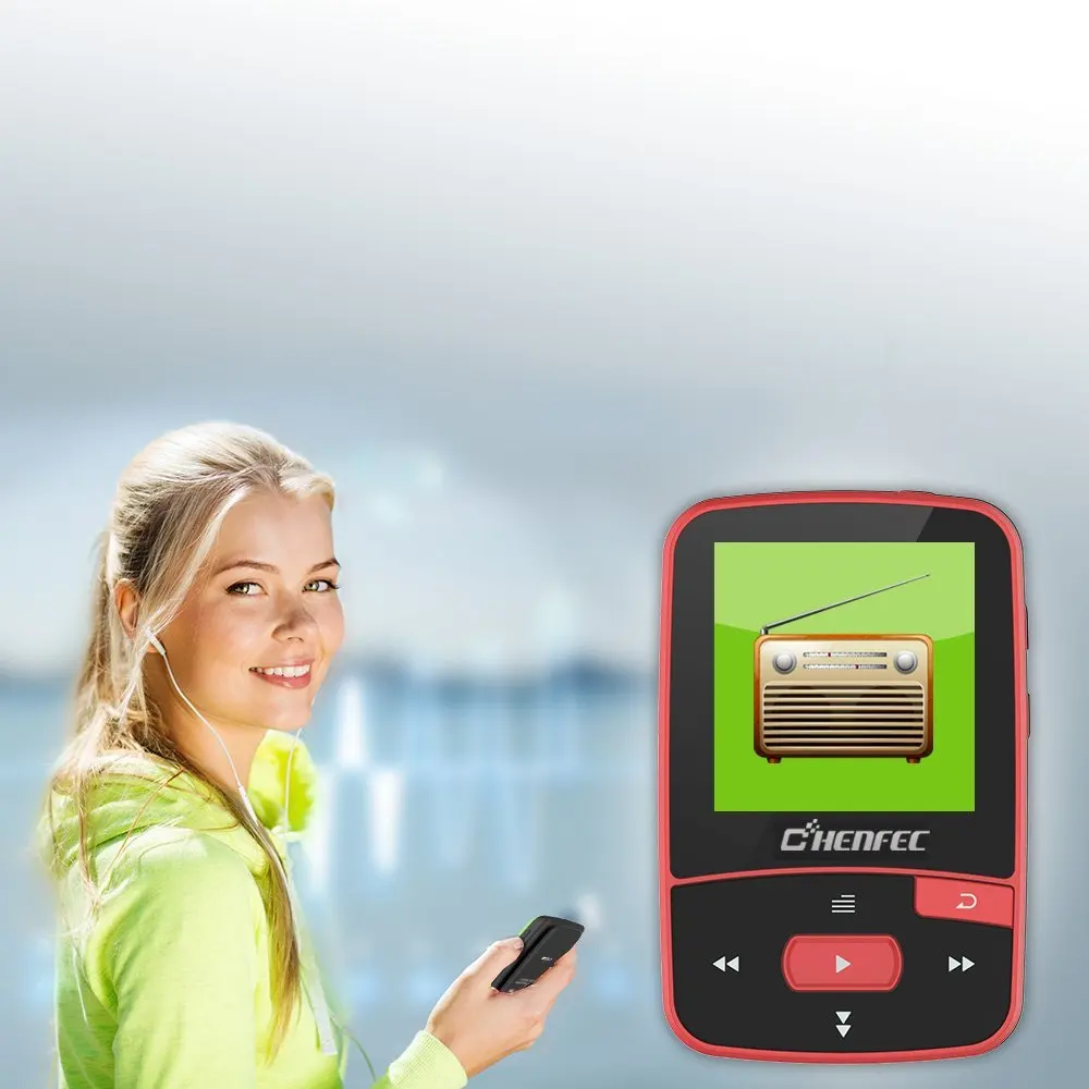 Оригинал CHENFEC C50 клип мини спорт MP3 музыкальный плеер работает с экраном может