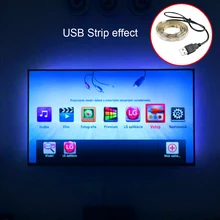 2 м 5050 USB Светодиодная лента 120led RGB теплый белый свет 5В